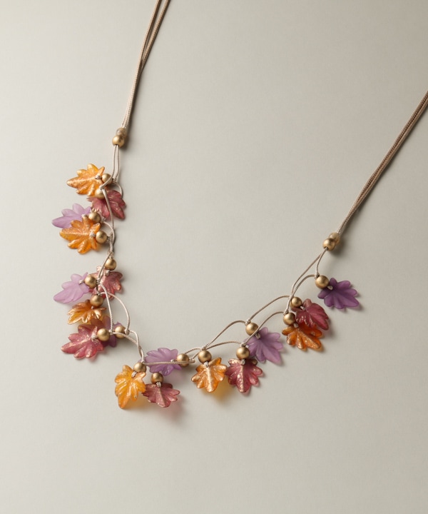 レジン二重リーフネックレス｜KANKAN ONLINE SHOP【公式】