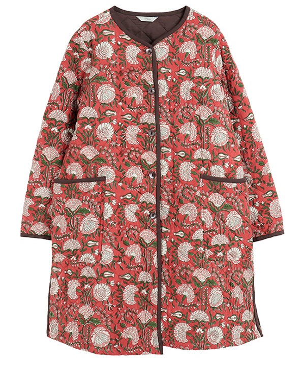 50％OFF】ブロックプリントコットンコート｜KANKAN ONLINE SHOP【公式】 