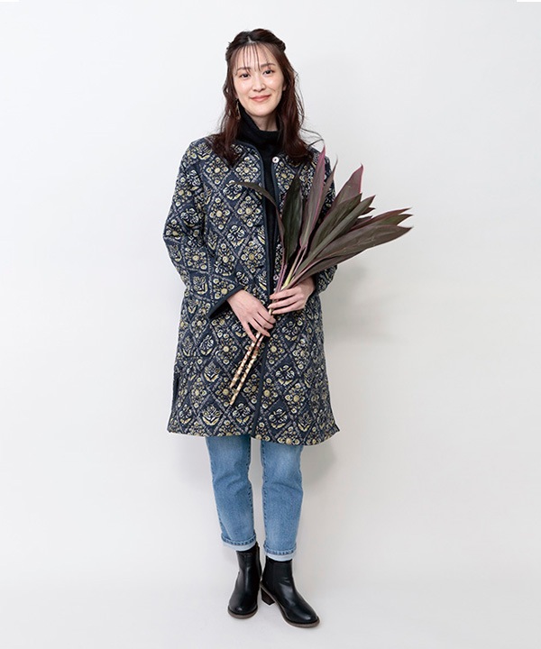 50％OFF】ブロックプリントコットンコート｜KANKAN ONLINE SHOP【公式】 