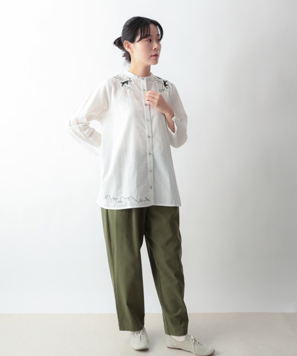 rana【新品・未使用】kubosanmadeレースリネンブラウス kazumi×Samansa Mos2】コラボレースベスト×リネンブラウス