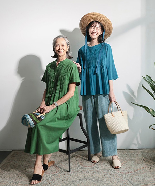 ピンタックたくさんコットン前開ワンピース｜KANKAN ONLINE SHOP【公式】
