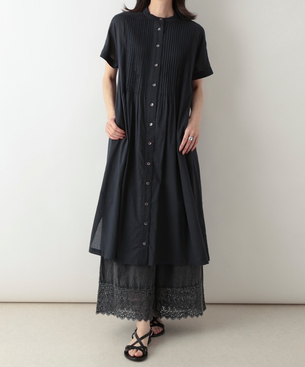 ピンタックたくさんコットン前開ワンピース｜KANKAN ONLINE SHOP【公式】