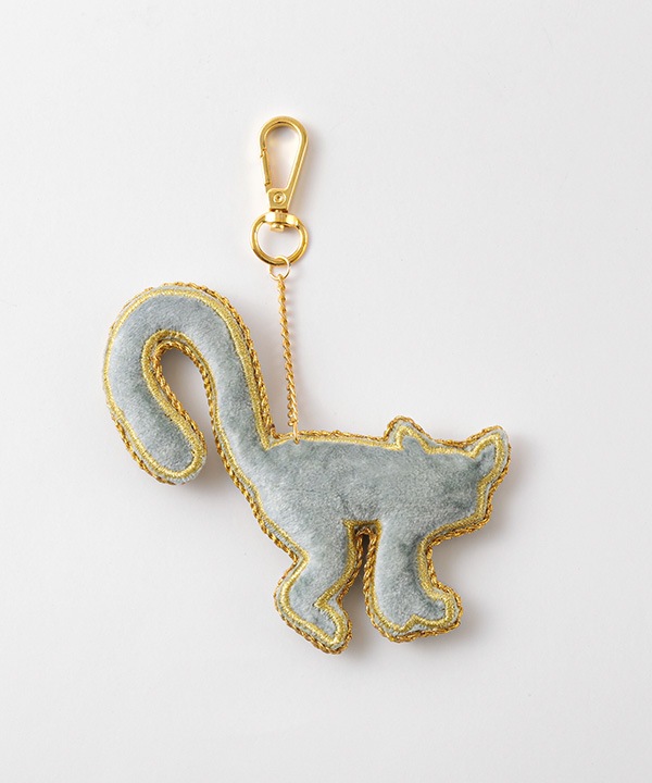 オノノクスキーホルダー ザリ刺繍キーホルダー （ワオキツネザル) M21-0947｜KANKAN