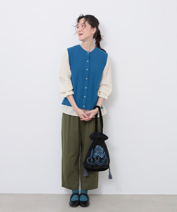 30％OFF】刺繍コットンキャンブリックブラウス｜KANKAN ONLINE SHOP