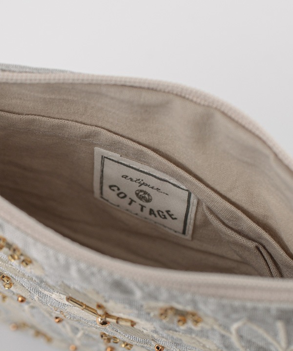 花柄ビーズ刺繍ポーチS｜KANKAN ONLINE SHOP【公式】