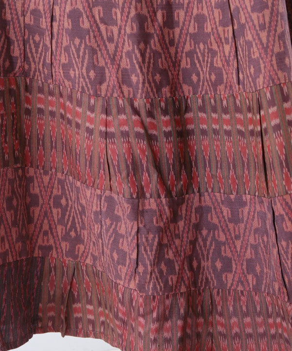 手織りコットンスカート　コットンマットミー　注文品　新品　タイ製 エミリアン Emilyan あのワーママスーツにスカートタイプが登場