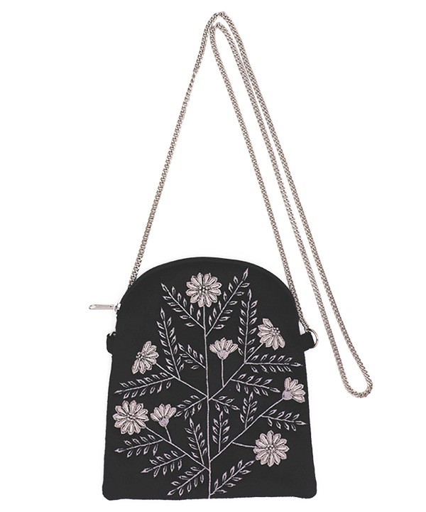 ma-na★ホーン飾り&ポシェット 20％OFF】別珍ザリ刺繍ポシェット（花）｜KANKAN ONLINE SHOP
