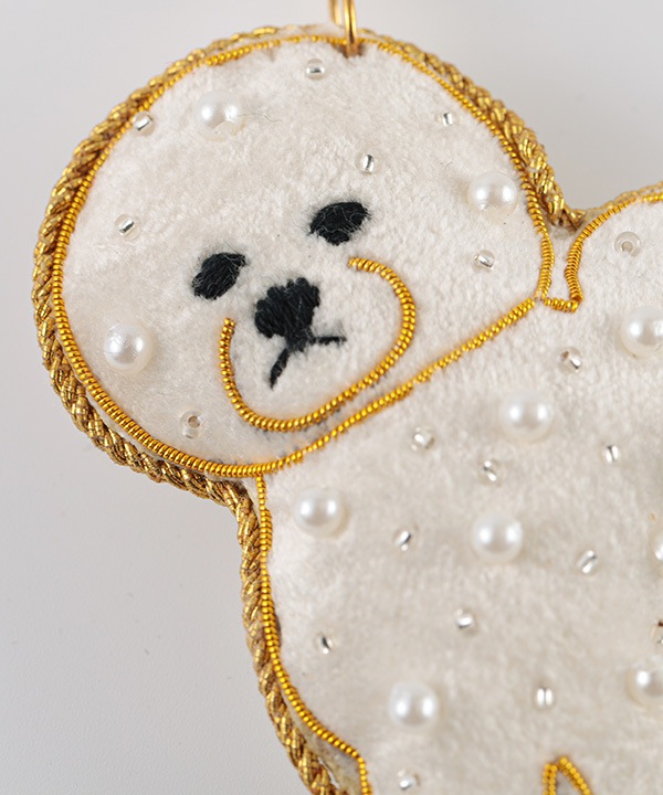 ザリ刺繍キーホルダー ビションフリーゼ｜KANKAN ONLINE SHOP【公式】