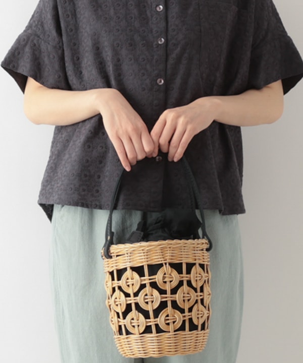 ラタンサークル編バケツ型バッグ｜KANKAN ONLINE SHOP【公式】