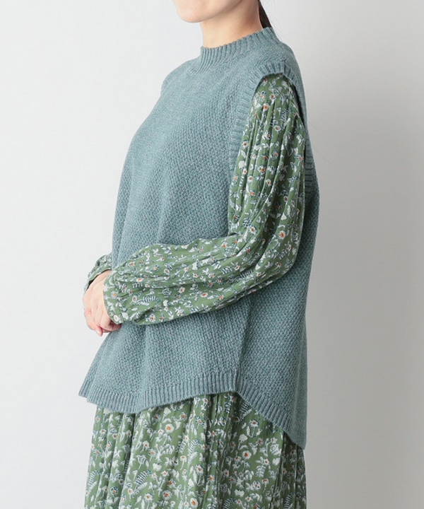 30％OFF】カシミアタッチかのこ編みニットベスト｜KANKAN ONLINE SHOP