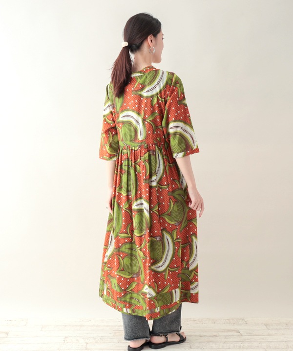 さくら様　アフリカン　ワンピース アフリカンプリントカシュクールワンピース｜KANKAN ONLINE SHOP