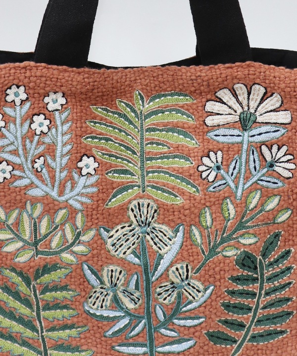 ハンドメイド　トート　can can プラント刺繍トート H25W256｜KANKAN ONLINE SHOP【公式】