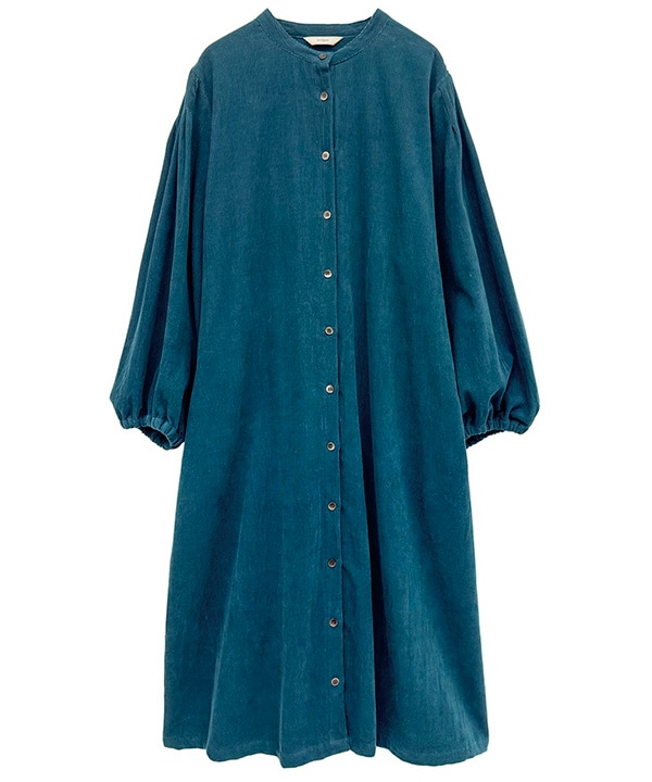 30％OFF】細畝コットンコーデュロイ前開ワンピース｜KANKAN ONLINE