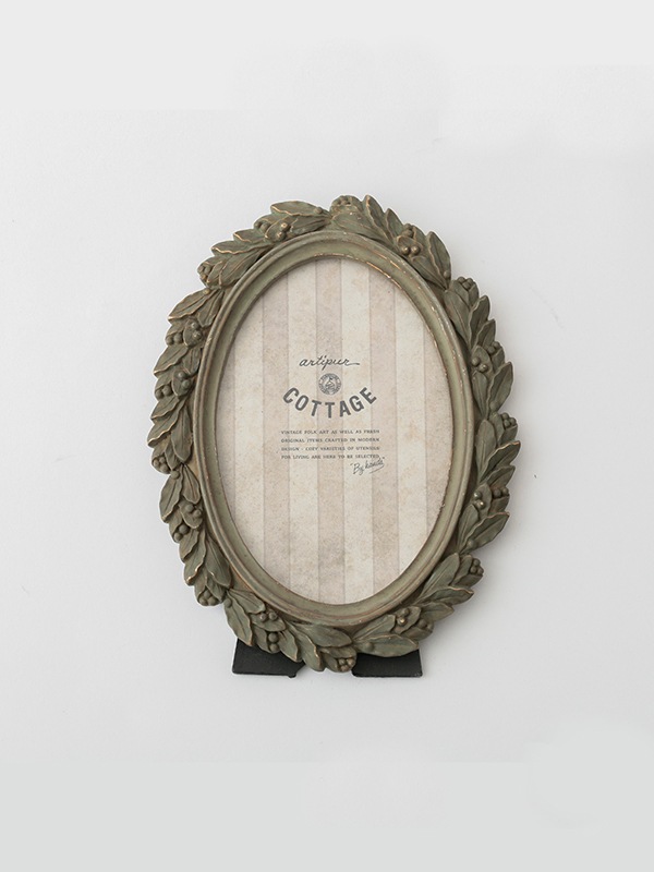 オーバルリーフフォトフレーム 14.5×20cm｜KANKAN ONLINE SHOP【公式】