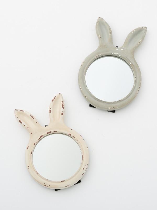 期間限定新品ファンシーアラモード bunny ミラーピンクファー壁掛け