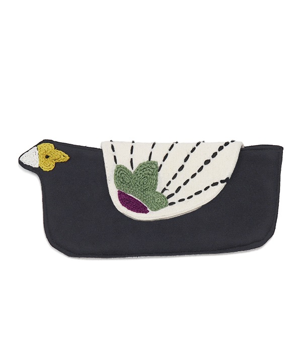 トリ刺繍 メガネケース｜KANKAN ONLINE SHOP【公式】