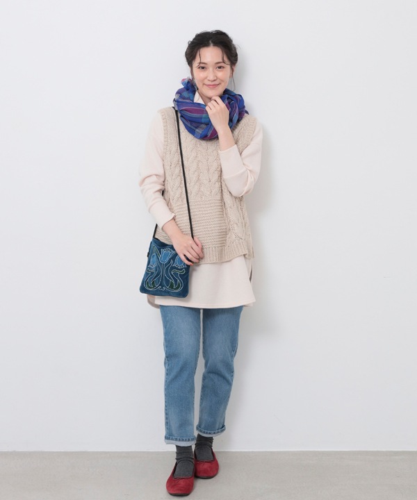 30％OFF】ウールブレンドケーブルニットベスト｜KANKAN ONLINE SHOP
