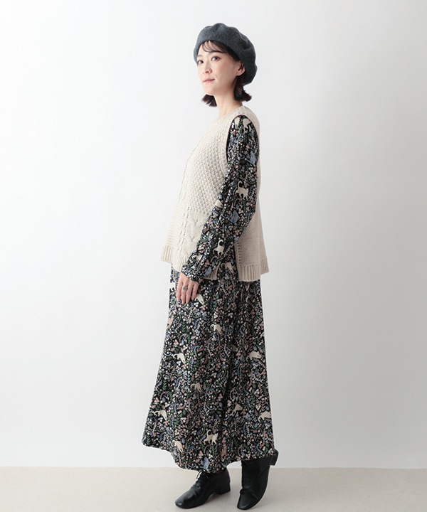 30％OFF】ウールブレンドケーブルニットベスト｜KANKAN ONLINE SHOP