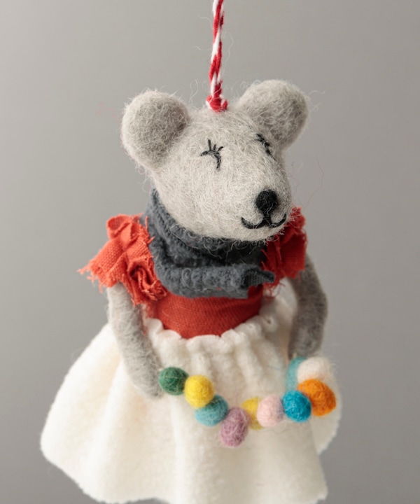 フェルトオーナメント ハイイロネズミ｜KANKAN ONLINE SHOP【公式】