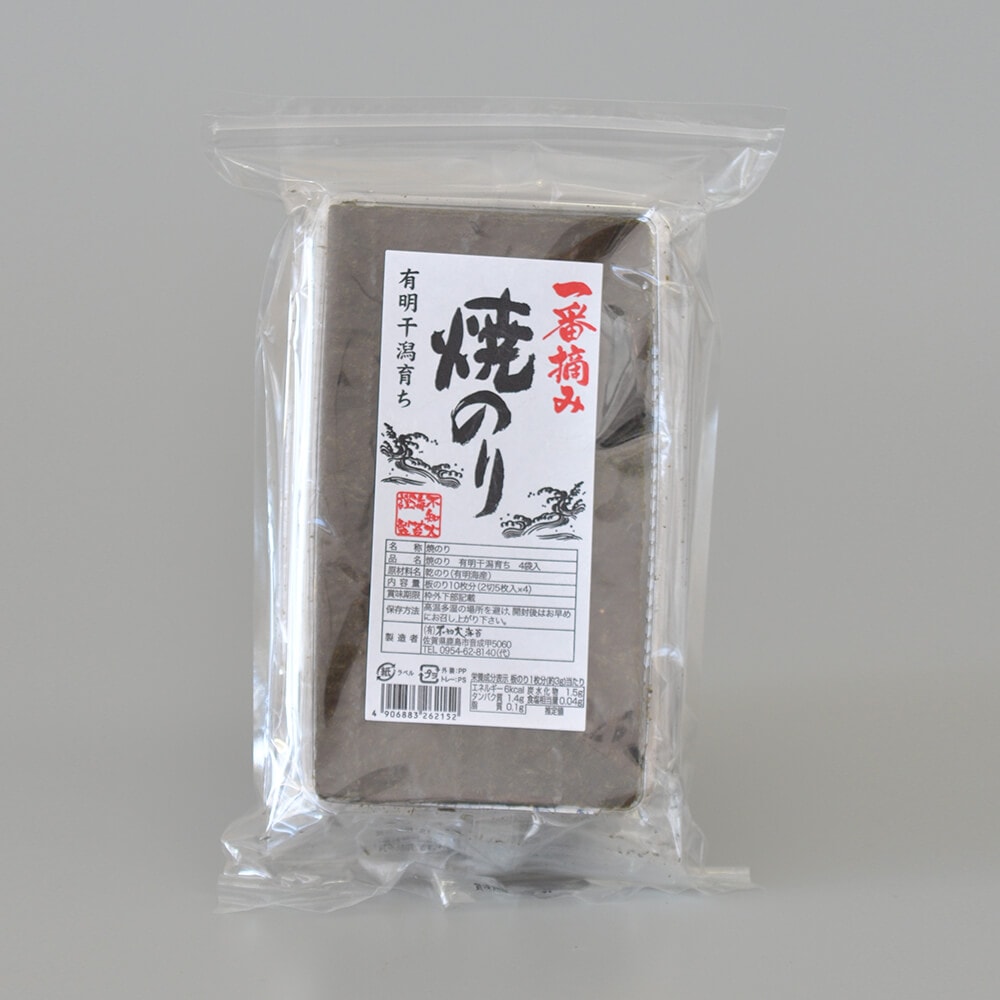 一番摘み 焼きのり-半切タイプ4袋入-　 [不知火海苔]