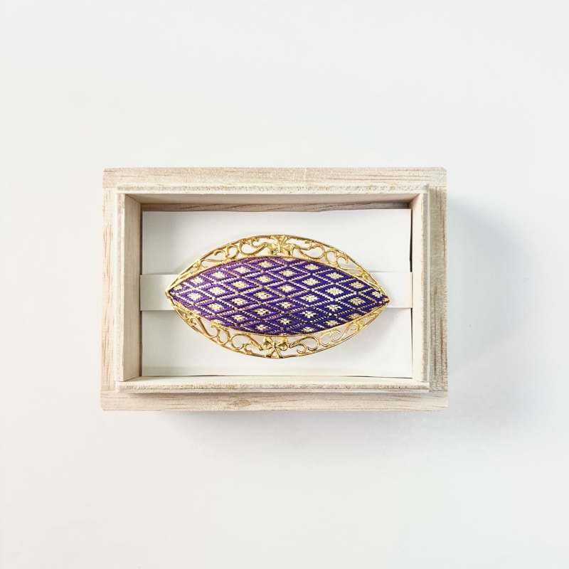 鹿島錦　帯どめ（No.42-8）