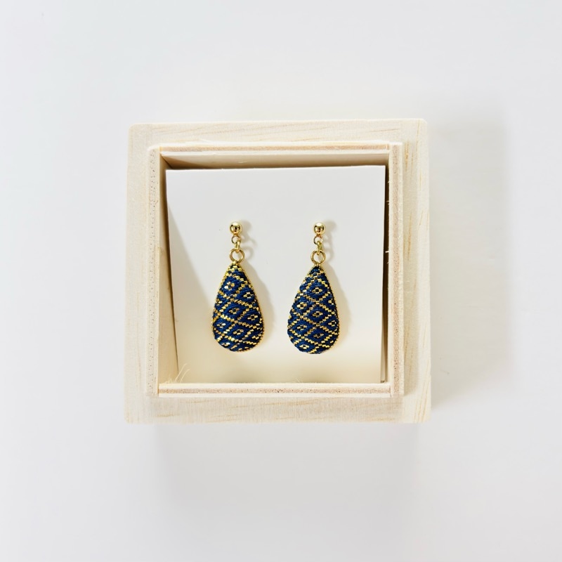 鹿島錦　ピアス（No.16-44）