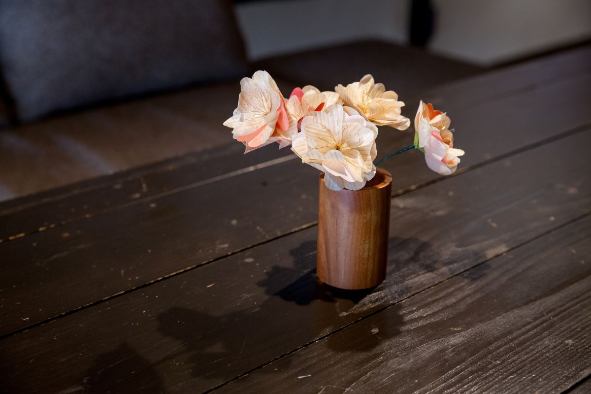 永遠に咲き誇る和の美-ウッドフラワー桜ミニブーケ- [夢木香]