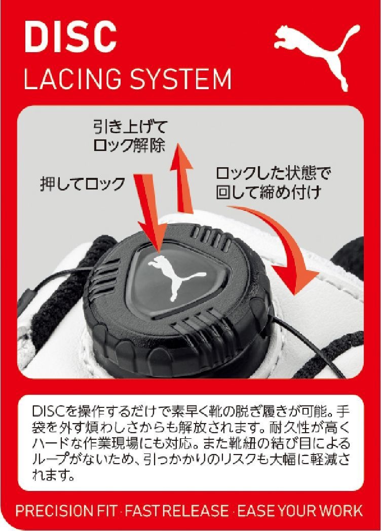 プーマ 安全靴 PUMA SPRINT2.1 DISC LOW スプリント ディスク ロー 2