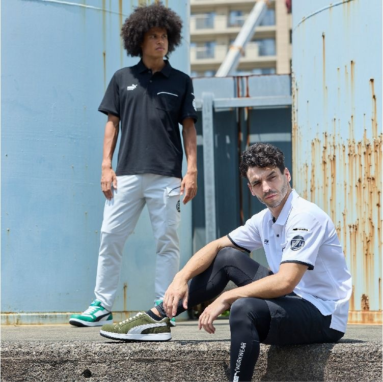 作業ウェア PUMA プーマ 通年 作業服 作業着 ワークウェア ポロシャツ