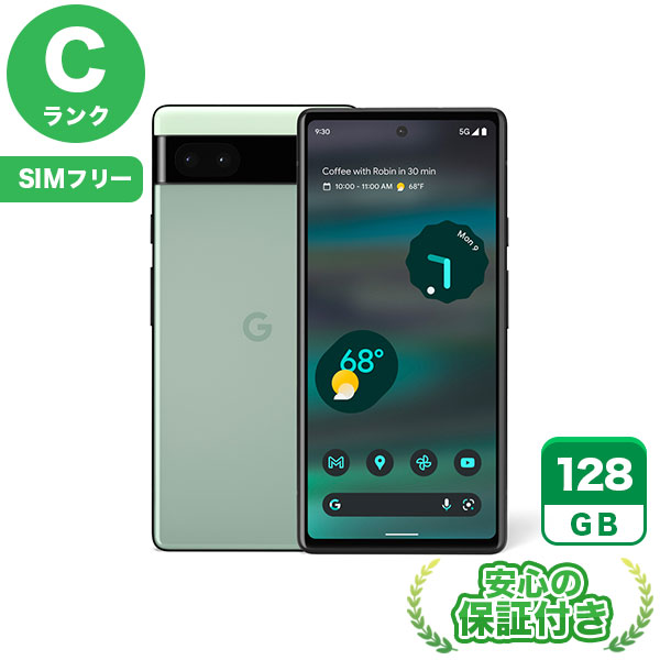 【SIMフリー】Google Pixel 6a セージ [128GB] 本体 [Cランク] |中古Androidスマホ 当社3ヶ月保証|スマートフォン|SIMフリー