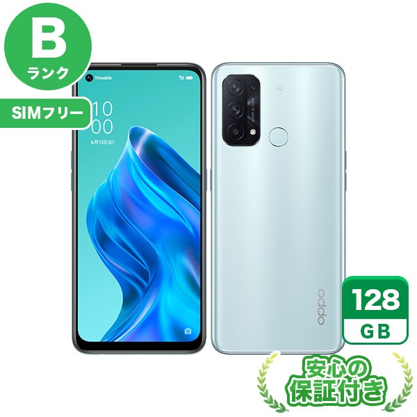 【SIMフリー】OPPO Reno5 A A101OP アイスブルー [128GB] 本体 [Bランク] |中古Androidスマホ 当社3ヶ月保証|スマートフォン|SIMフリー