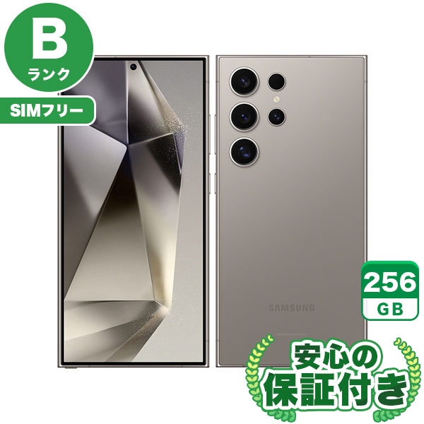 【SIMフリー】Galaxy S24 Ultra SCG26 チタニウムグレー [256GB] 本体 [Bランク] |中古Androidスマホ当社3ヶ月保証