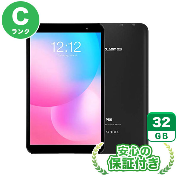 Wi-Fiモデル TECLAST P80 ブラック [32GB] 本体 [Cランク] |中古Androidタブレット 当社3ヶ月保証|Wi-Fiモデル|タブレット