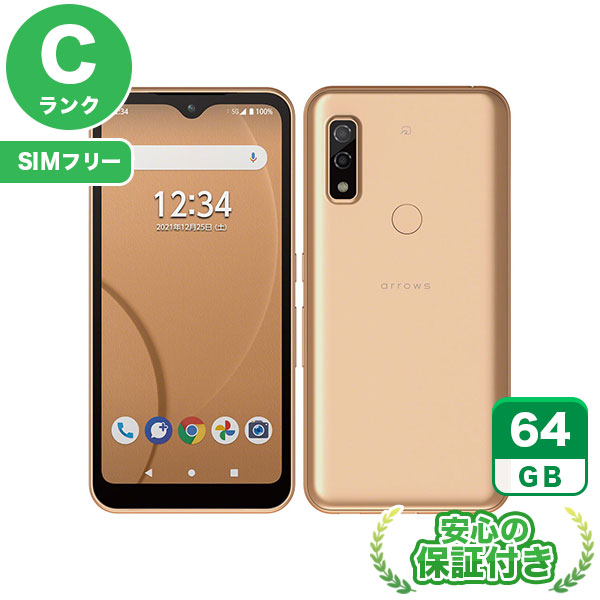 SIMフリー】arrows We FCG01 ローズゴールド [64GB] 本体 [Cランク
