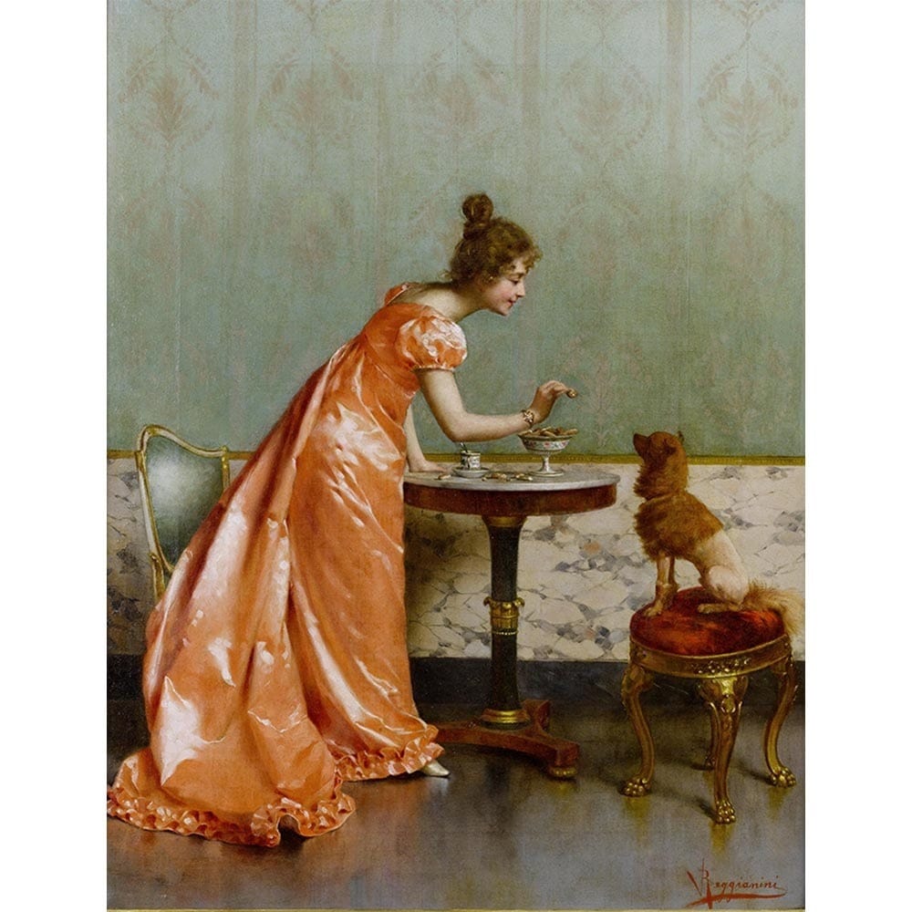 条件のない愛 【6号】 ヴィットリオ・レッジャーニーニ 【 額縁が選べる 額入り 複製画 絵画 】