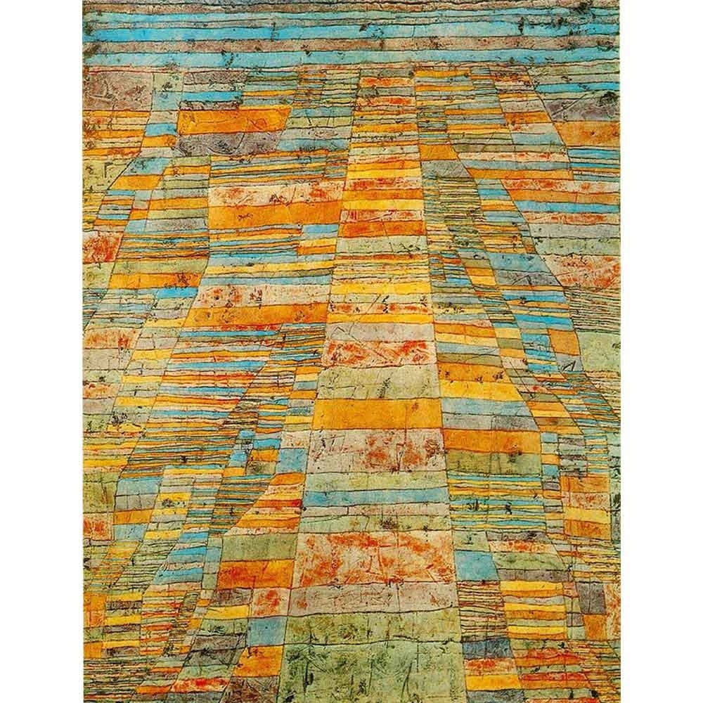 高速道路と電車 【6号】 パウル・クレー 【 額縁が選べる 額入り 複製画 絵画 】