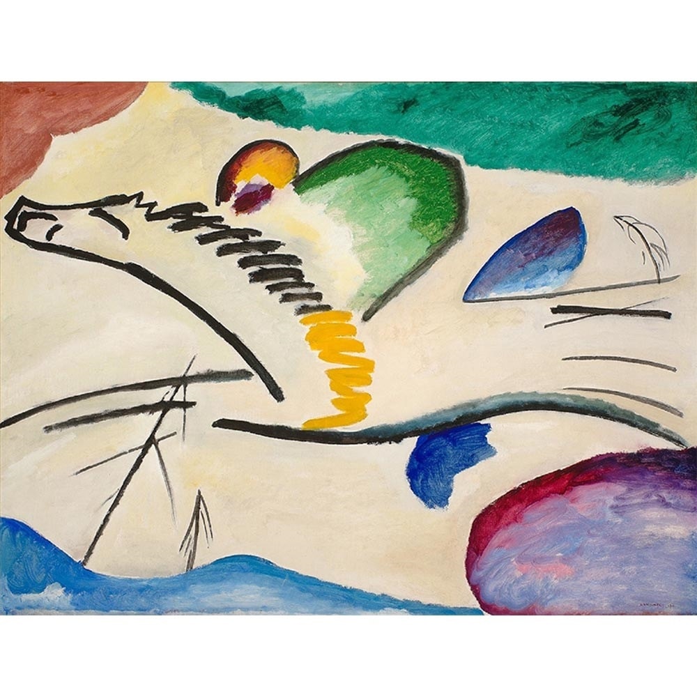 騎士（叙情的な） 【6号】 テオ・ファン・ドゥースブルフ 【 額縁が選べる 額入り 複製画 絵画 】