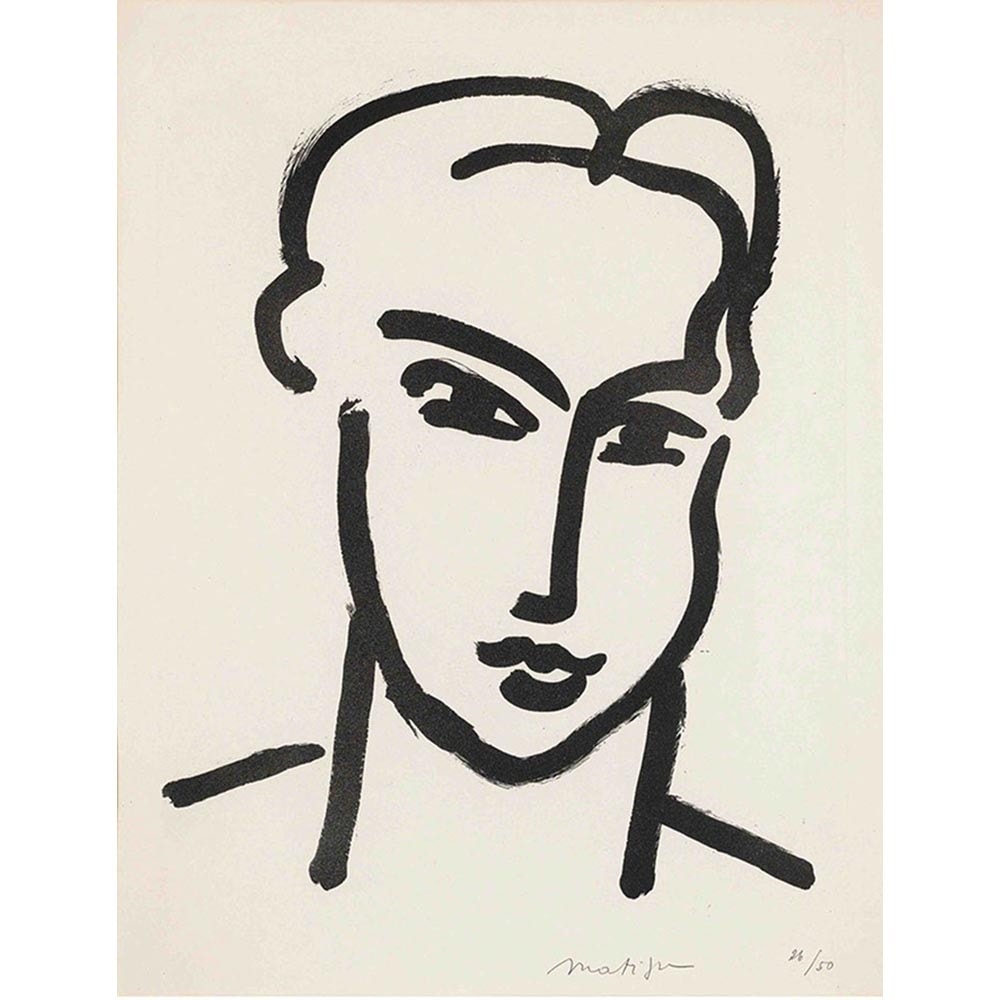 カティア 【6号】 アンリ・マティス 【 額縁が選べる 額入り 複製画 絵画 】