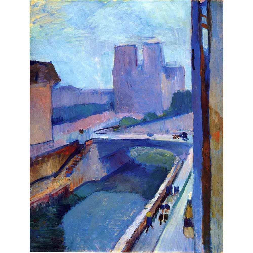 夕方のノートルダムの風景 【6号】 アンリ・マティス 【 額縁が選べる 額入り 複製画 絵画 】