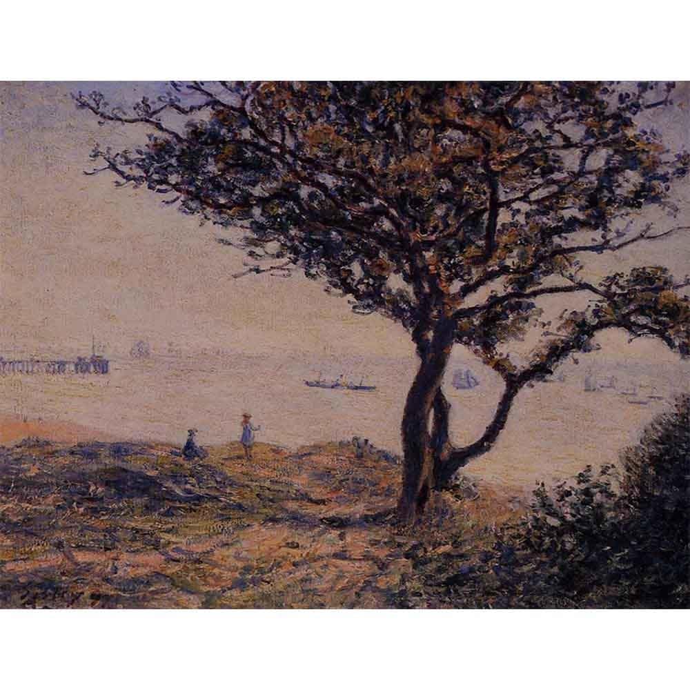 カーディフの停泊地 【6号】 アルフレッド・シスレー 【 額縁が選べる 額入り 複製画 絵画 】