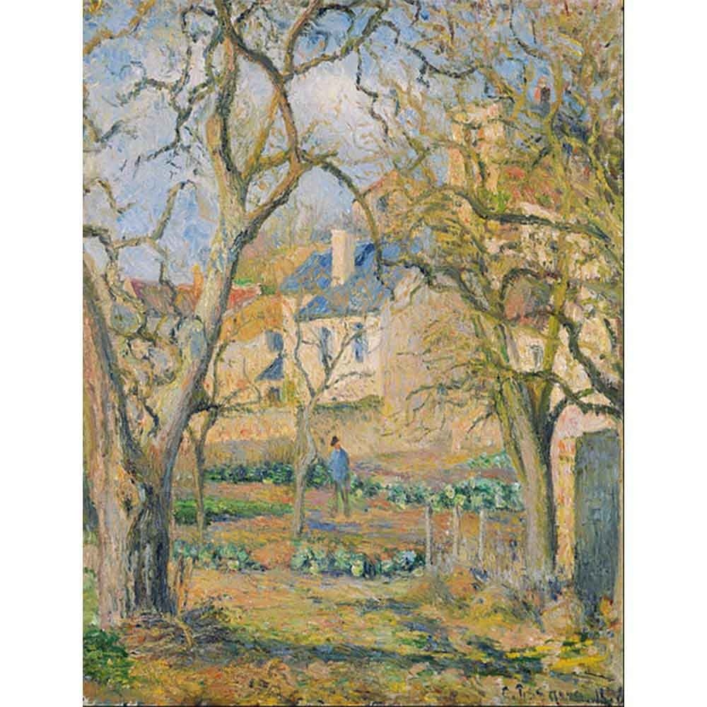 菜園  【6号】 カミーユ・ピサロ 【 額縁が選べる 額入り 複製画 絵画 】