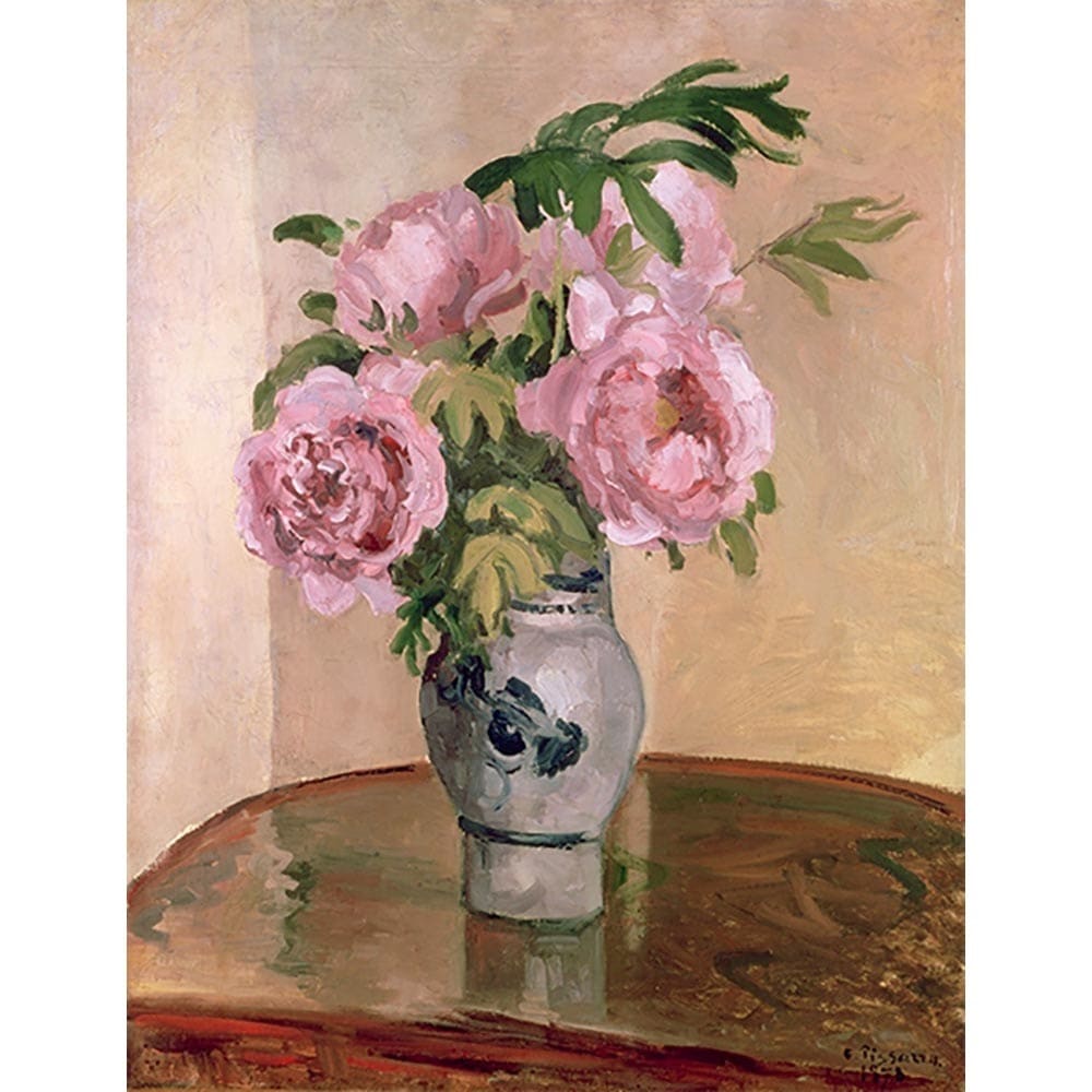 牡丹の花束 【6号】 カミーユ・ピサロ 【 額縁が選べる 額入り 複製画 絵画 】