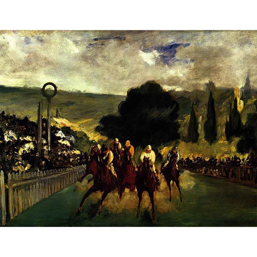 ロングシャムの競馬 【6号】 エドゥアール・マネ 【 額縁が選べる 額入り 複製画 絵画 】