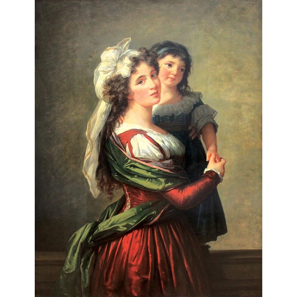 ルーサン夫人と娘 【6号】 ヴィジェ・ルブラン 【 額縁が選べる