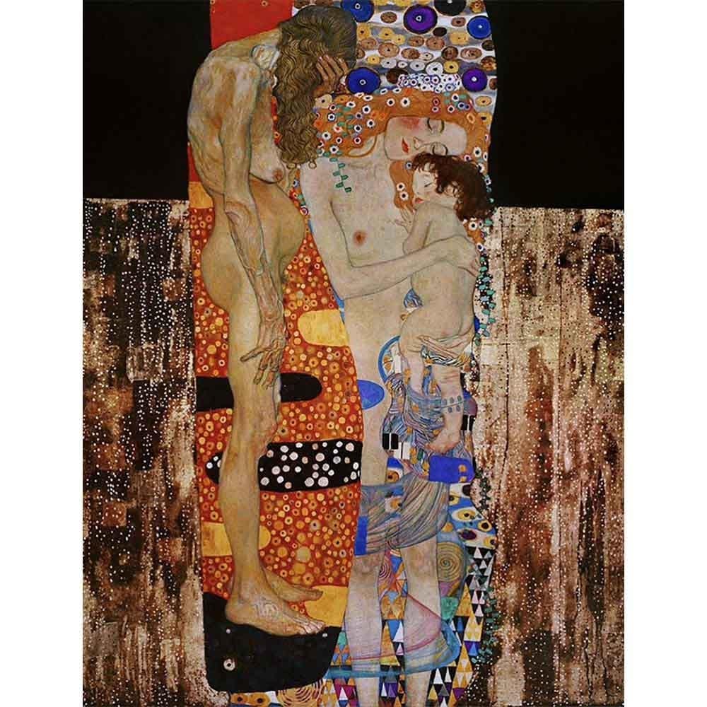 人生の3段階 【6号】 グスタフ・クリムト 【 額縁が選べる 額入り 複製画 絵画 】