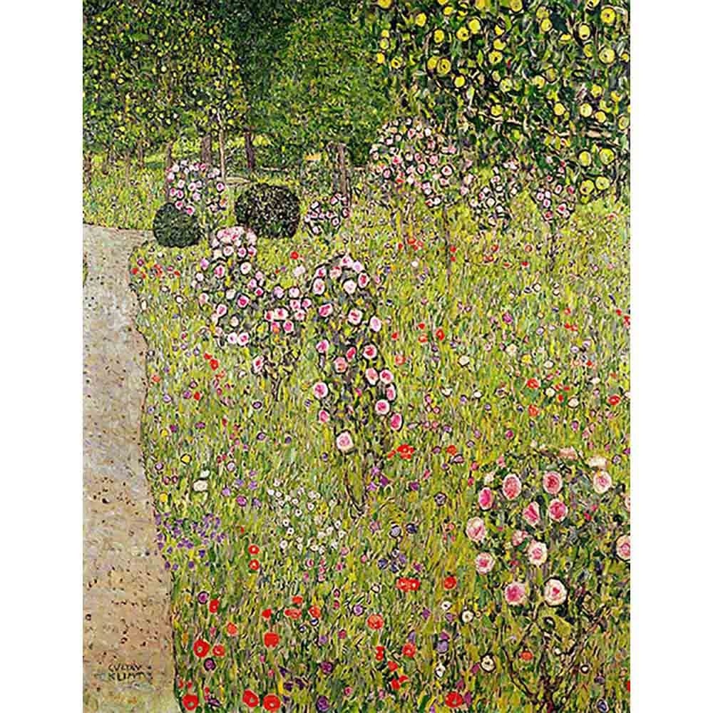 バラのある果樹園 【6号】 グスタフ・クリムト 【 額縁が選べる 額入り 複製画 絵画 】