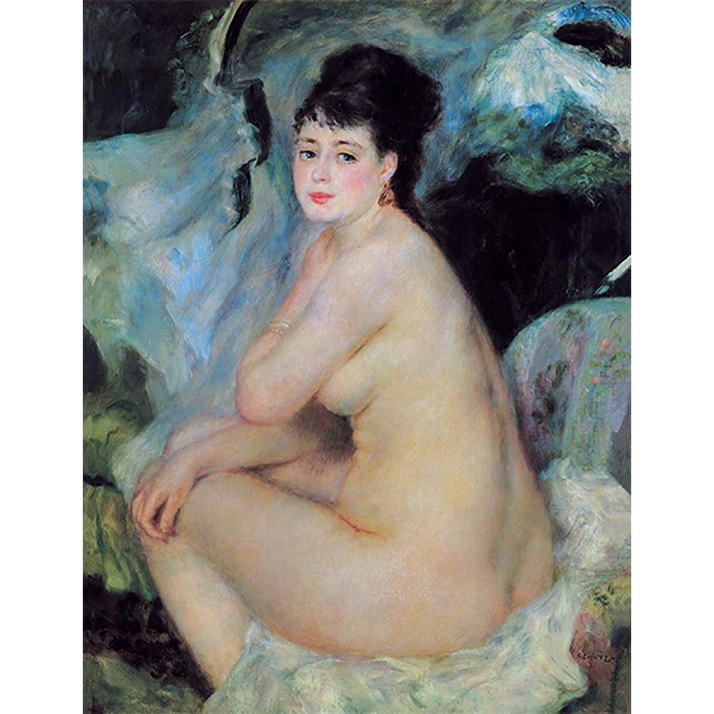 ソファに座っている裸の女性 【6号】 ピエール＝オーギュスト・ルノワール 【 額縁が選べる 額入り 複製画 絵画 】