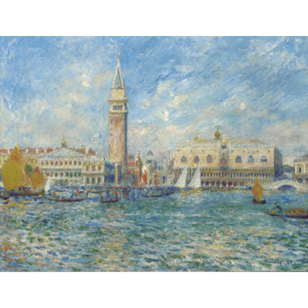 ヴェネツィアのパラッツォ・ドゥッカーレ 【6号】 ピエール＝オーギュスト・ルノワール 【 額縁が選べる 額入り 複製画 絵画 】