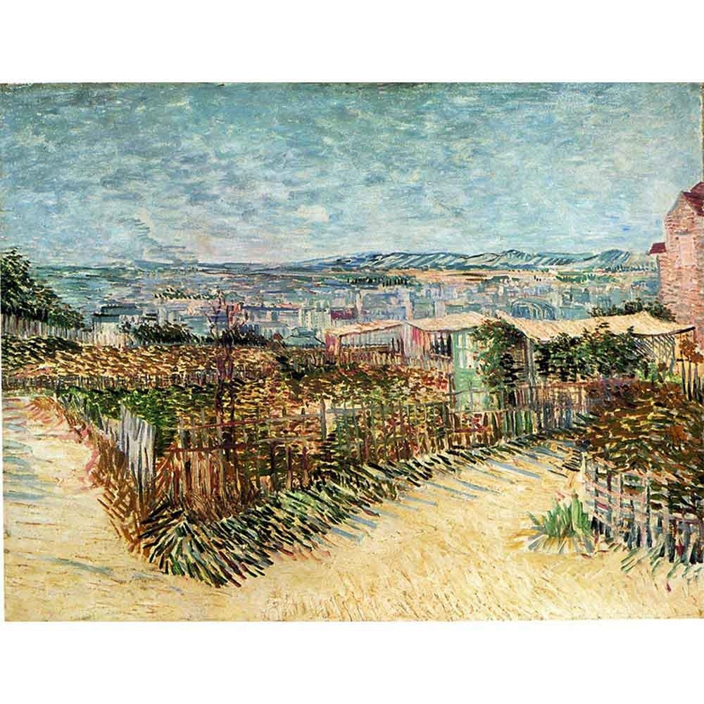 モンマルトルの野菜園 【6号】 フィンセント・ファン・ゴッホ 【 額縁が選べる 額入り 複製画 絵画 】