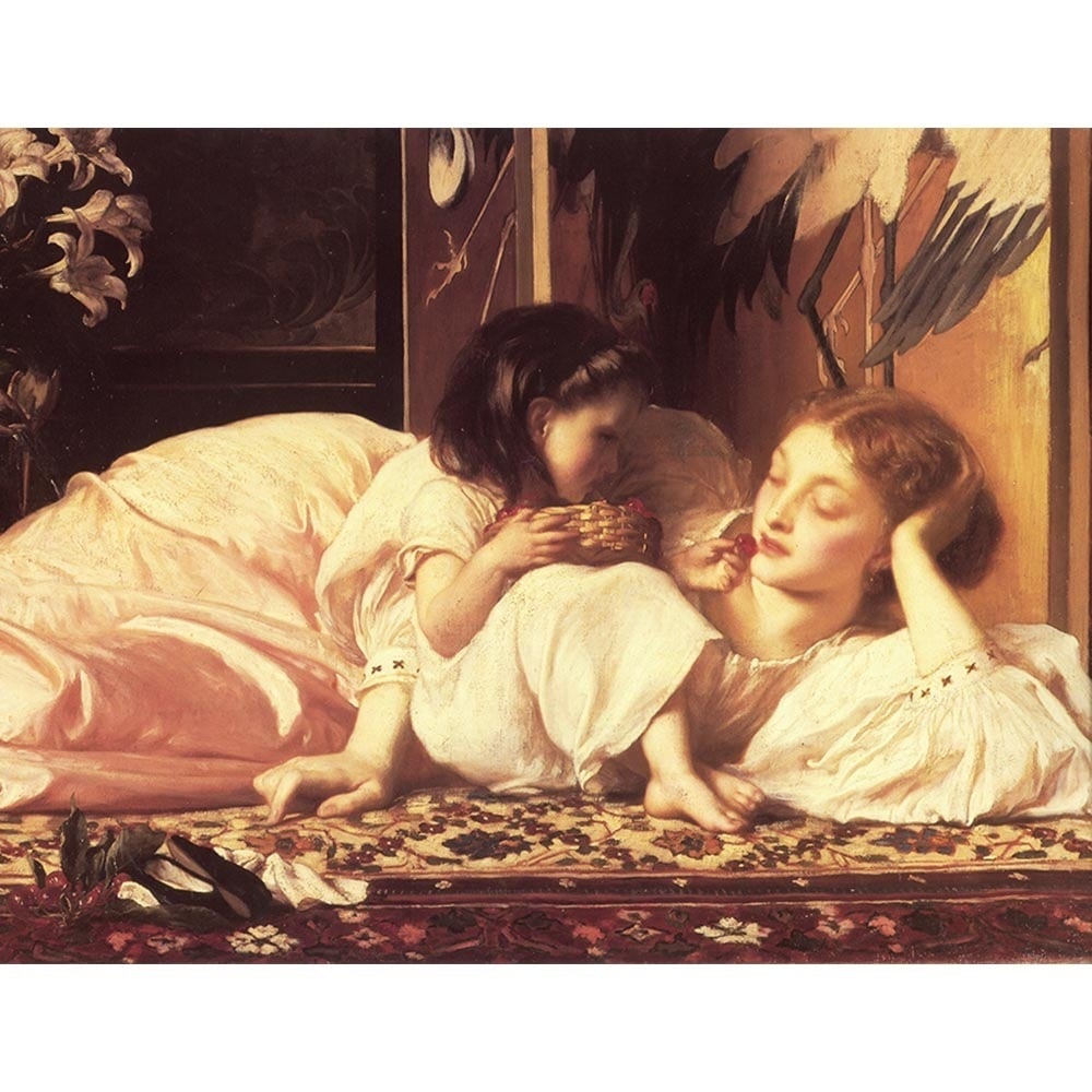 絵画、額縁、フレデリック・モーガン、英国、油彩画家、アンティーク、美術品、複製画 母と子 【6号】 フレデリック・レイトン 【 額縁が選べる 額入り